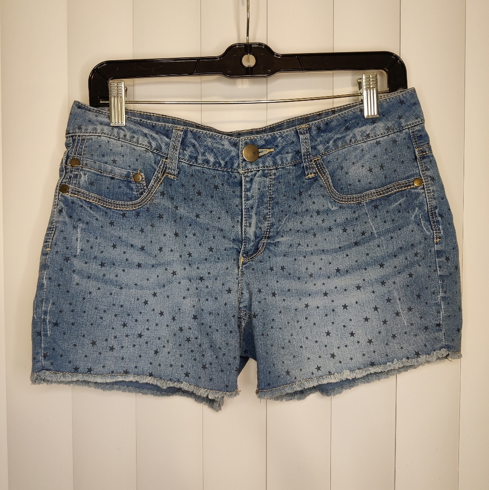 Faded Glory Star Denim Shorts